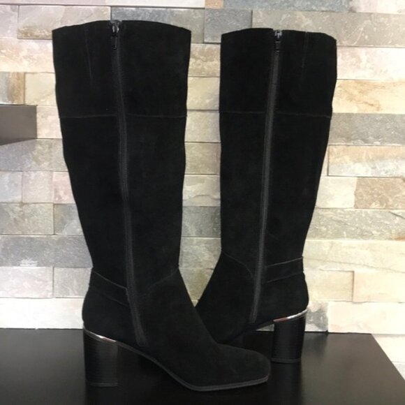 Bandolino Ollia Tall Suede Block Heel Boot - Picture 6 of 11